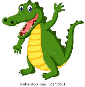 Cute crocodile cartoon
