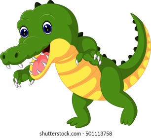 Cute crocodile cartoon