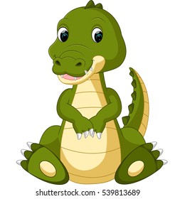 Cute crocodile cartoon