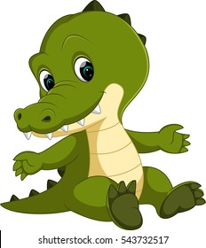 Cute crocodile cartoon