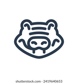 Cute Crocodile in Jungle Vector Icon Illustration