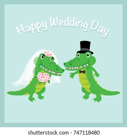 Cute Crocodile Wedding