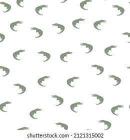 Cute crocodiles seamless pattern.Funny animals background. Repeated texture in doodle style for fabric, wrapping paper, wallpaper, tissue. Vector illustration.