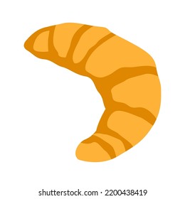 cute of Croissant on cartoon version,vector illustration