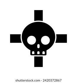 cute cross bone pirates skull jolly roger symbol flag isolated doodle icon vector badges emblems design sign for website mobile isolated on white Background