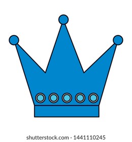 cute crown queen decorative icon