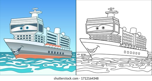 Cute cruise ship 
