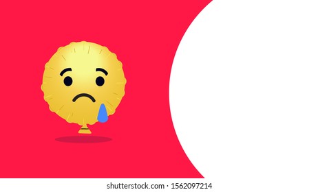 Cute Crying Face Icon Thumbnail 