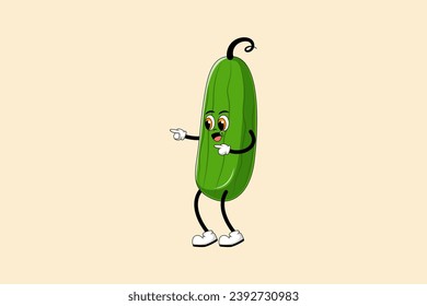 Design-Illustration für Cute Cucumber-Zeichen