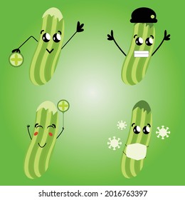 Cute of Cucumber Vegetable bundle