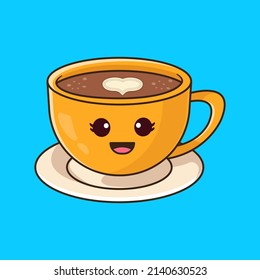 Cute Cup of Coffee Illustration