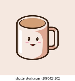 CUTE CUP GLASS OF COFFEE 