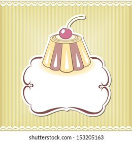 Cute cupcake border