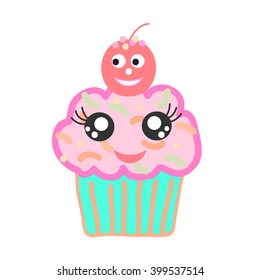 cute cupcake design illustration vector eps.10