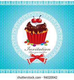Cute cupcake design (T)