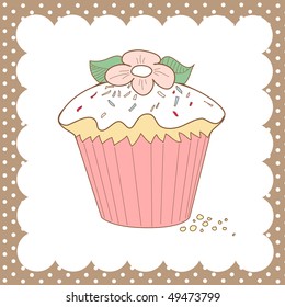 cute cupcake doodle