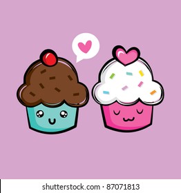 Cute Cupcake Icons