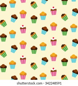cute cupcake or muffin pattern
