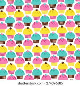 Cute Cupcake Pattern Design
