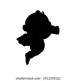 cute cupid baby illustration designs for Valentine's day design needs, by bringing love arrows to give love to you.