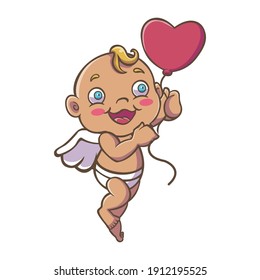 süße, süße Babygrafik-Designs für Valentins Tagesdesign, indem sie Liebespfeile bringen, um Ihnen Liebe zu geben.