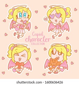 Cute cupid hand drawn character