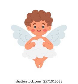 Cute cupid for Valentine's Day. Perfect for cards, decor and romantic designs.
