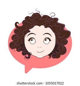 Curly Girl Avatar Images Stock Photos Vectors Shutterstock