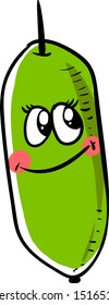 Cute curuba, ilustración, vector sobre fondo blanco.