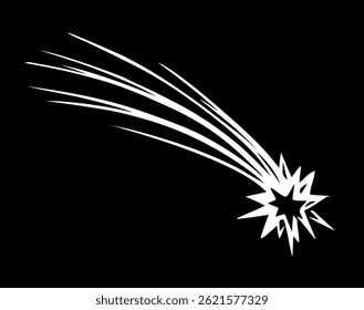 Cute curve greet xmas new eve spark app pictogram emblem. Bright pen hand drawn danger fall global particle shoot sparkle starry shape white design retro art doodle galactic fantasy fiction style card
