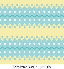 Cute cut paper look seamless vector pattern in yellow, turquoise and white. Pretty for spring occasions, textiles, gift wrapping paper, girls fashion, home decor, bedding, scrapbooking and design.