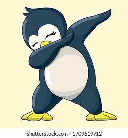 Cute Dabbing Penguin Dance Penguin