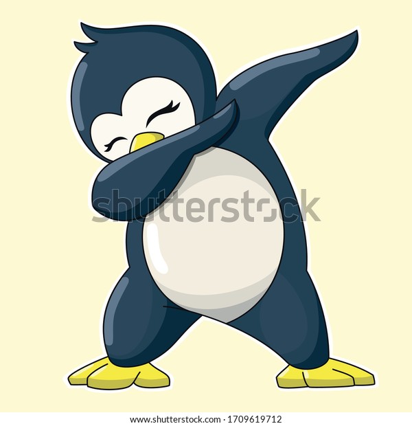 Pingouin De Danse De Pingouin Mignon Image Vectorielle De Stock Libre De Droits