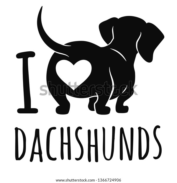 Download Cute Dachshund Dog Vector Illustration Isolated Stock ...