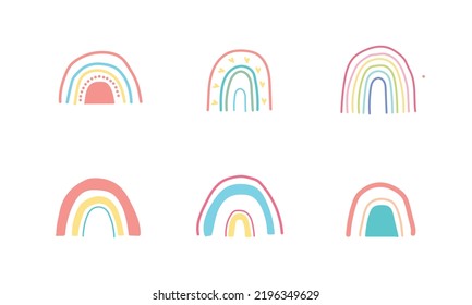 Cute danish rainbow, hobo style rainbow decoration.