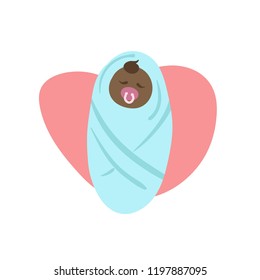Cute dark baby