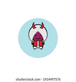 Cute death god character illustration design