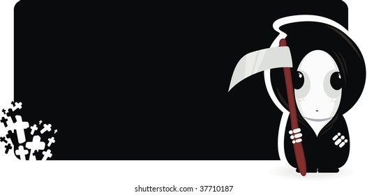 cute death illustration
