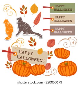 Cute decor set of the Halloween