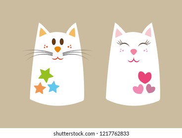 Cute decorative cat designs 