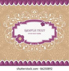 Cute decorative frame. Great for greeting card and invitations.