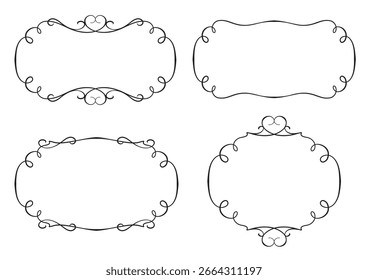Un lindo conjunto de marco decorativo