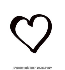 Cute decorative heart icon vector illustration graphic design 
