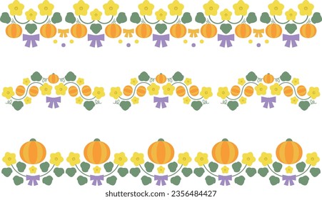 Cute dekorative Kürbis-Rahmen 2