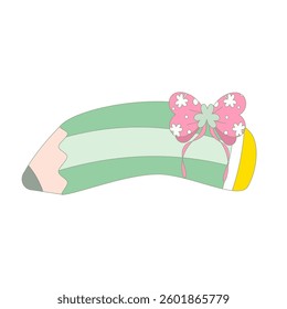 Cute Decorative Pencils with Clover Accents