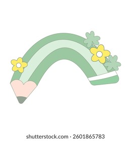 Cute Decorative Pencils with Clover Accents
