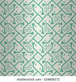 Cute decorative seamless pattern background in meditative style. Contemporary texture. Bright, contrast design for carpet, web, banner or other purpose. Smooth tessellated repeatable backdrop.