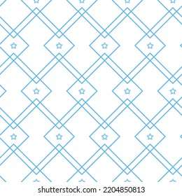 Cute Decorative Seamless Pattern Star Asterisk, Design For Textile