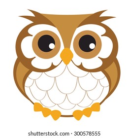 Cute decorative vector owl