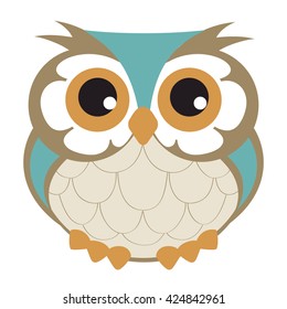 Cute decorative vector owl